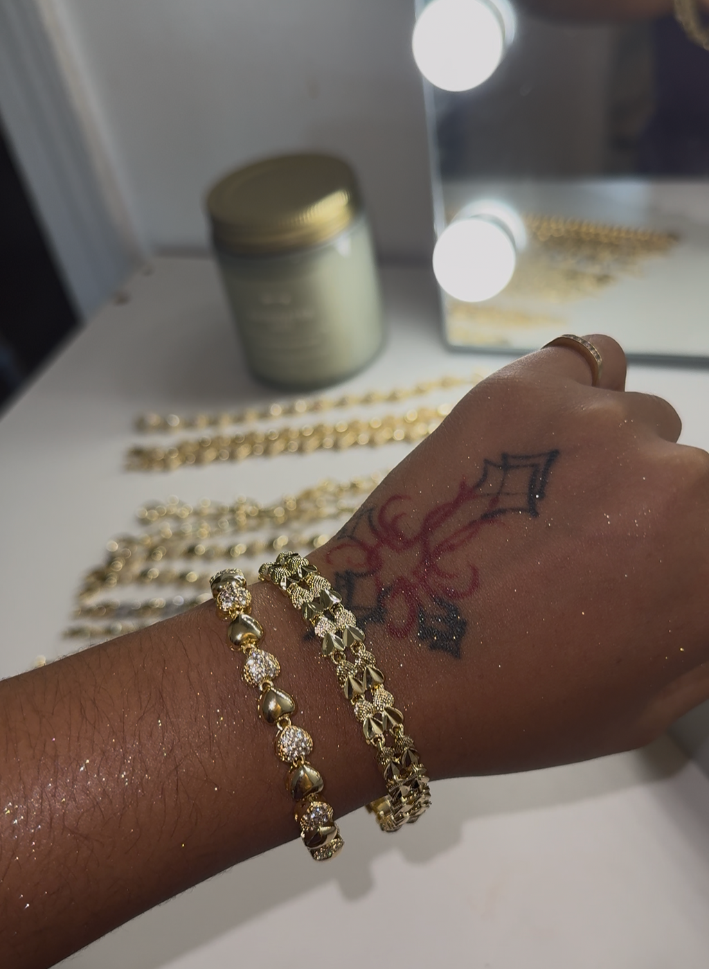 Heart Stack Bracelet