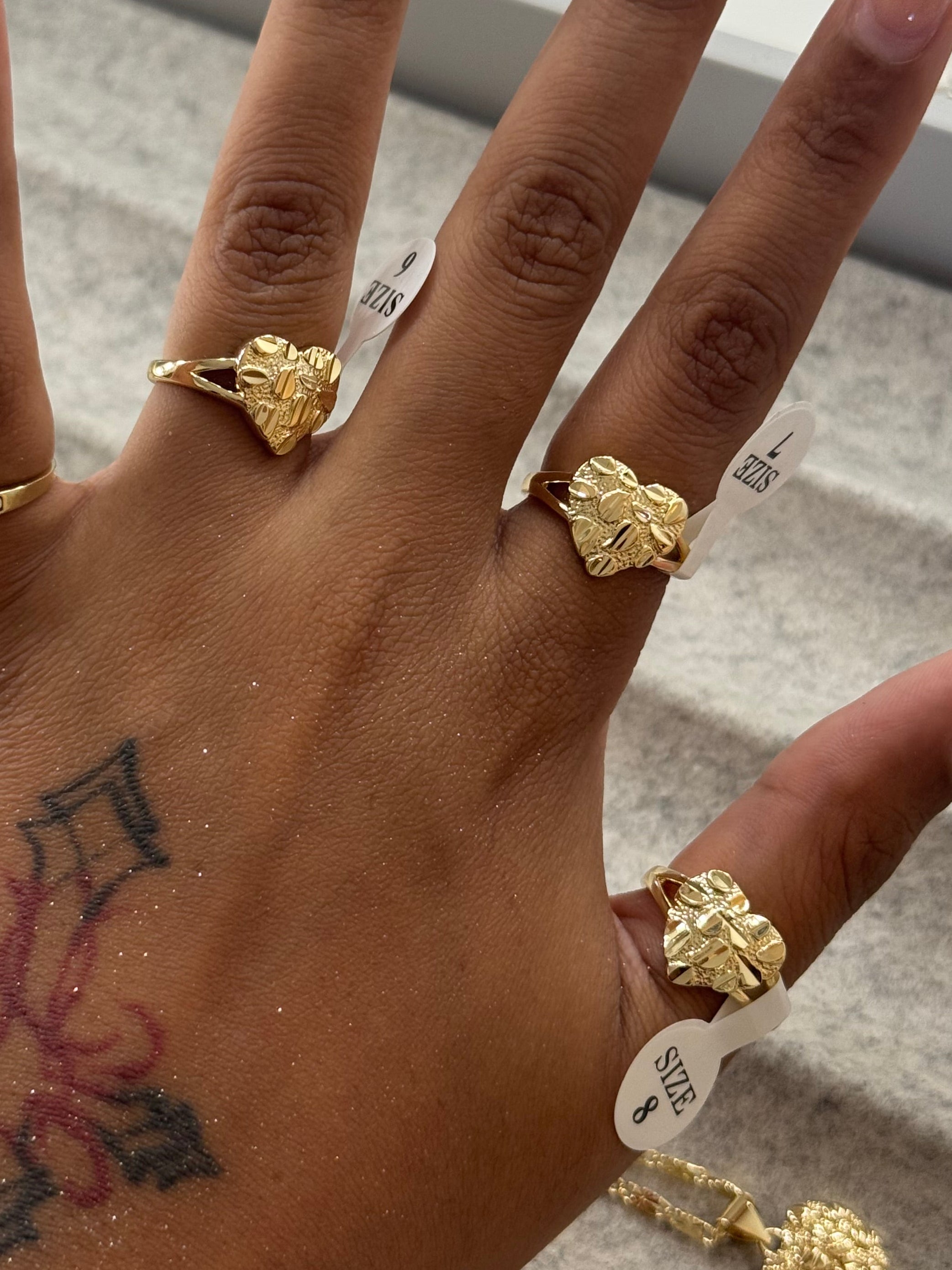 Heart Nugget Ring