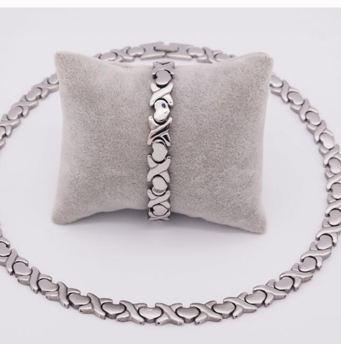 Silver Xo Set