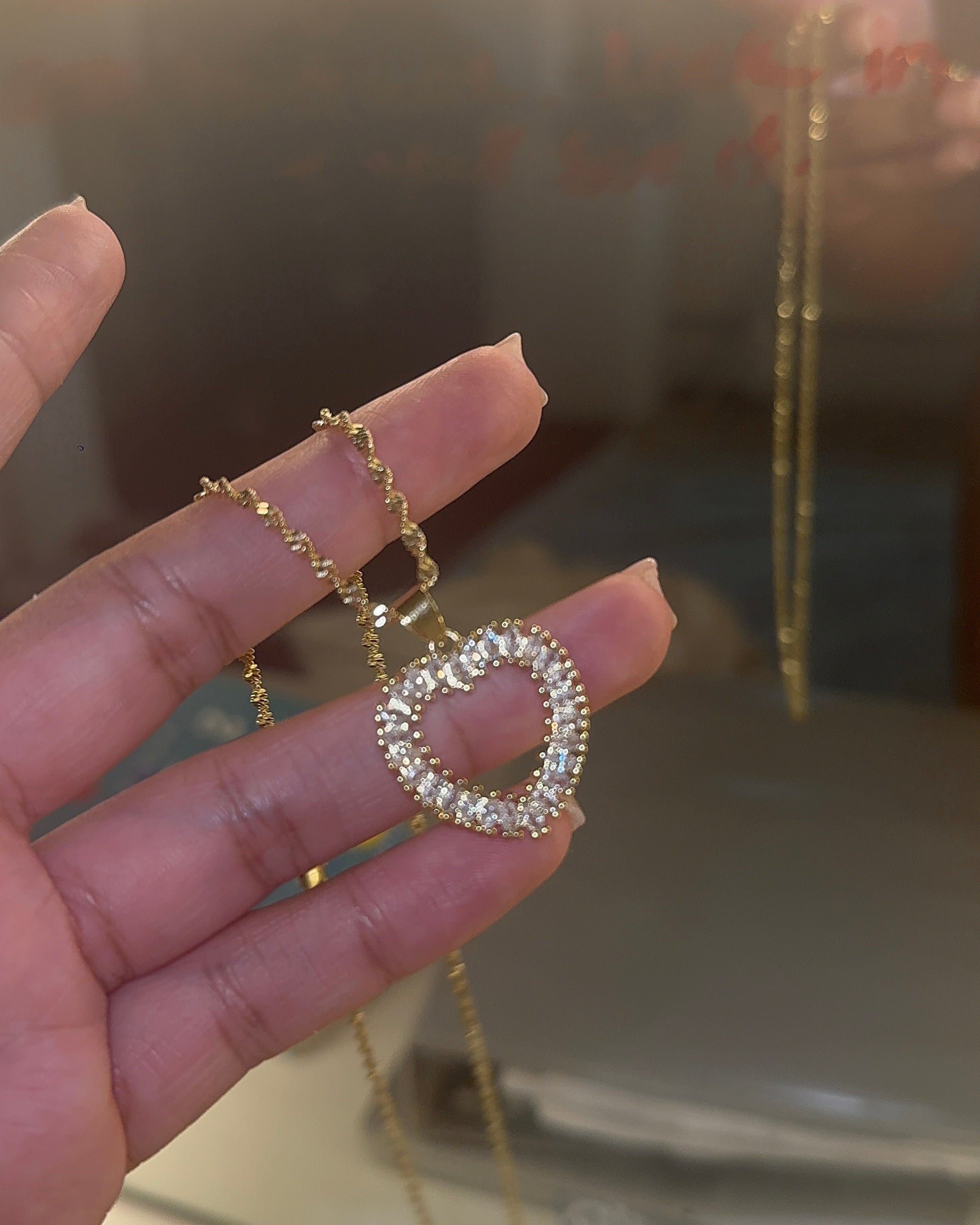 Halo Heart Necklace